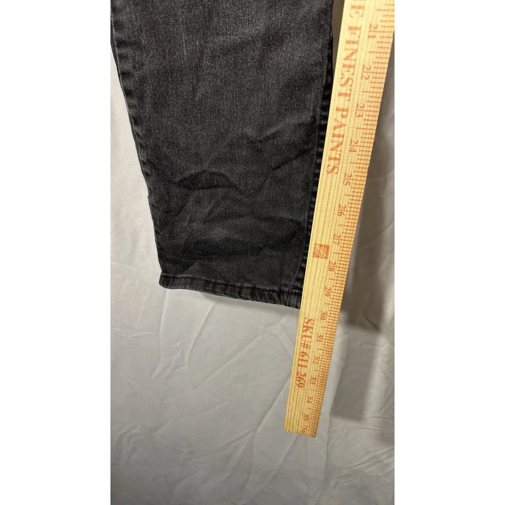 Levi's 501 Faded Black Jeans Men's Size 38x30 Stretch Tapered Jeans ‎ Distress